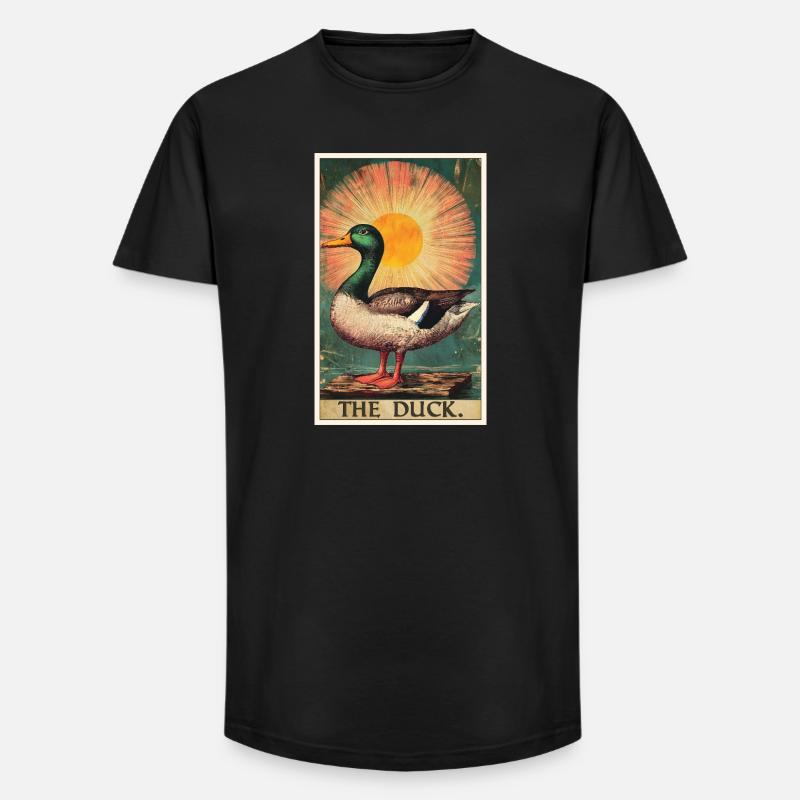 Ducks Duck - Long Fit Men's T-Shirt - black