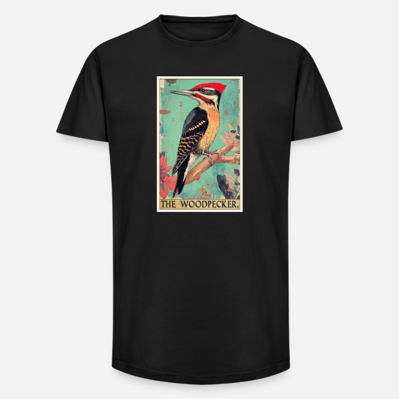 Spechte Specht - Long Fit Männer T-Shirt - Schwarz