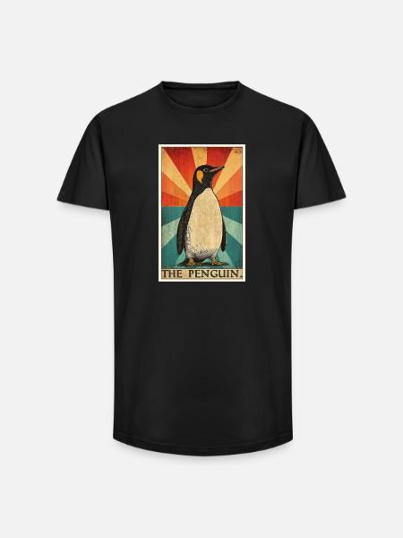 Pingouins Pingouin - T-shirt coupe longue homme - noir