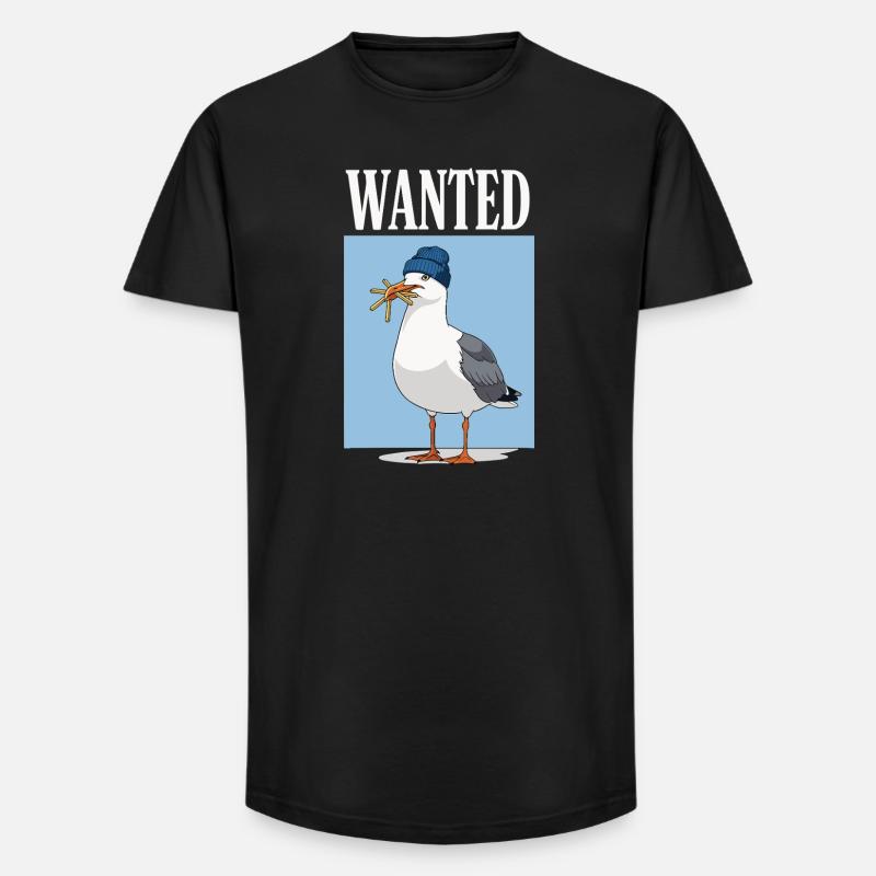 Gesucht Möwe Eiscreme Abenteuer - Long Fit Men's T-Shirt - black