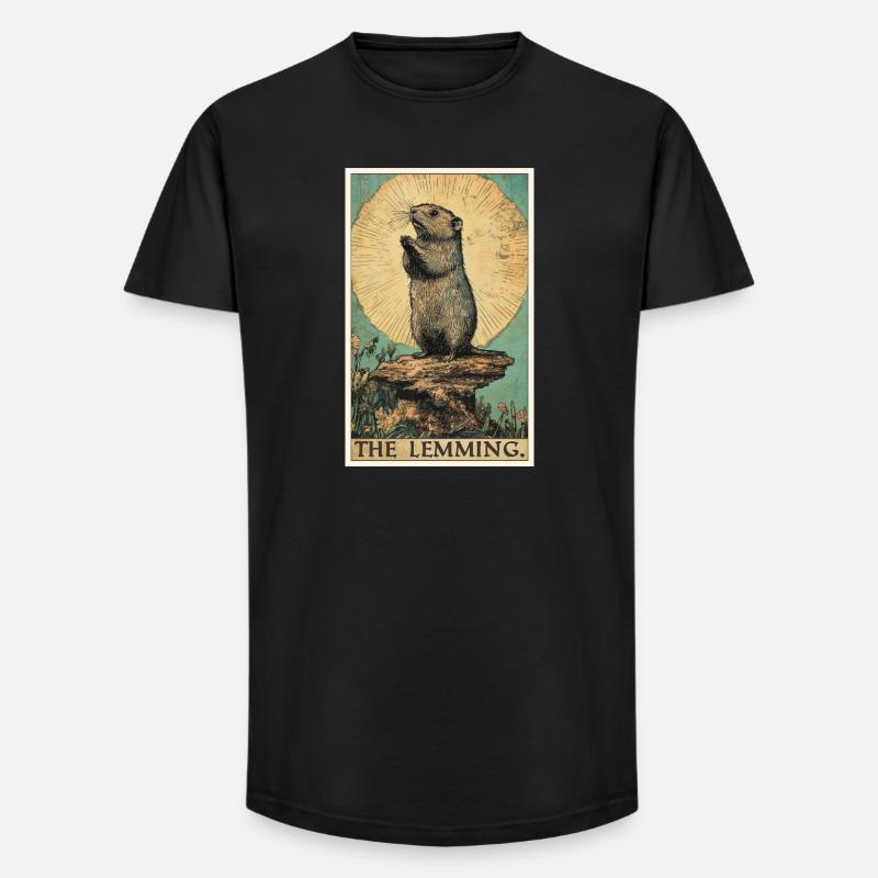 Lemminger Lemming - Long fit herre T-shirt - sort