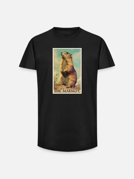 Marmots Groundhog - Long Fit Men's T-Shirt - black