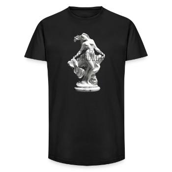 Marble Sculpture Dance Pose - Long Fit Men's T-Shirt - black - Front - AI Model Male 185 light (185cm)