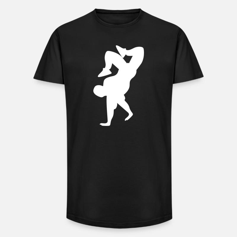 Breakdance - Long Fit Männer T-Shirt - Schwarz