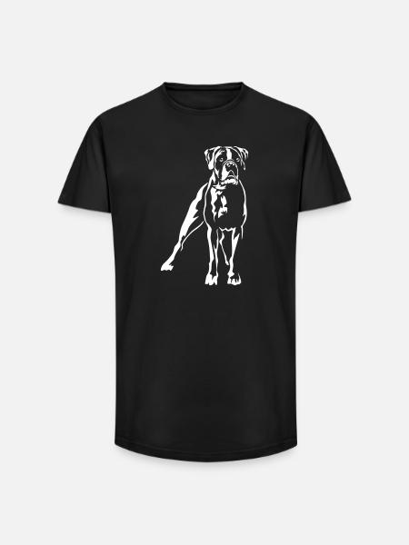 Boxer "Black Edition" - Long Fit Männer T-Shirt - Schwarz