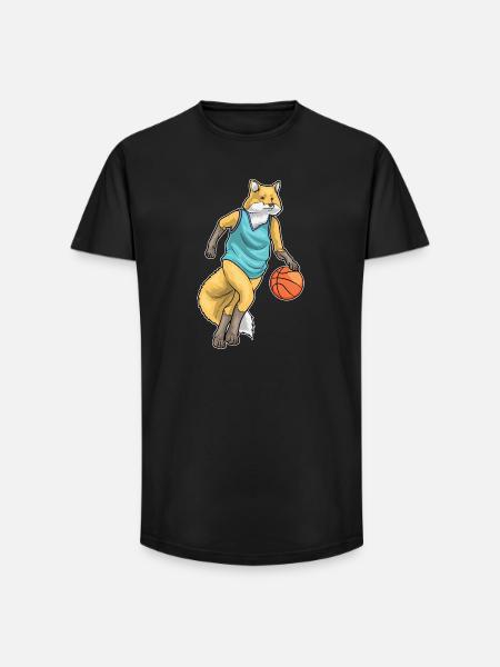 Fox Basketteur Basketteur - T-shirt coupe longue homme - noir