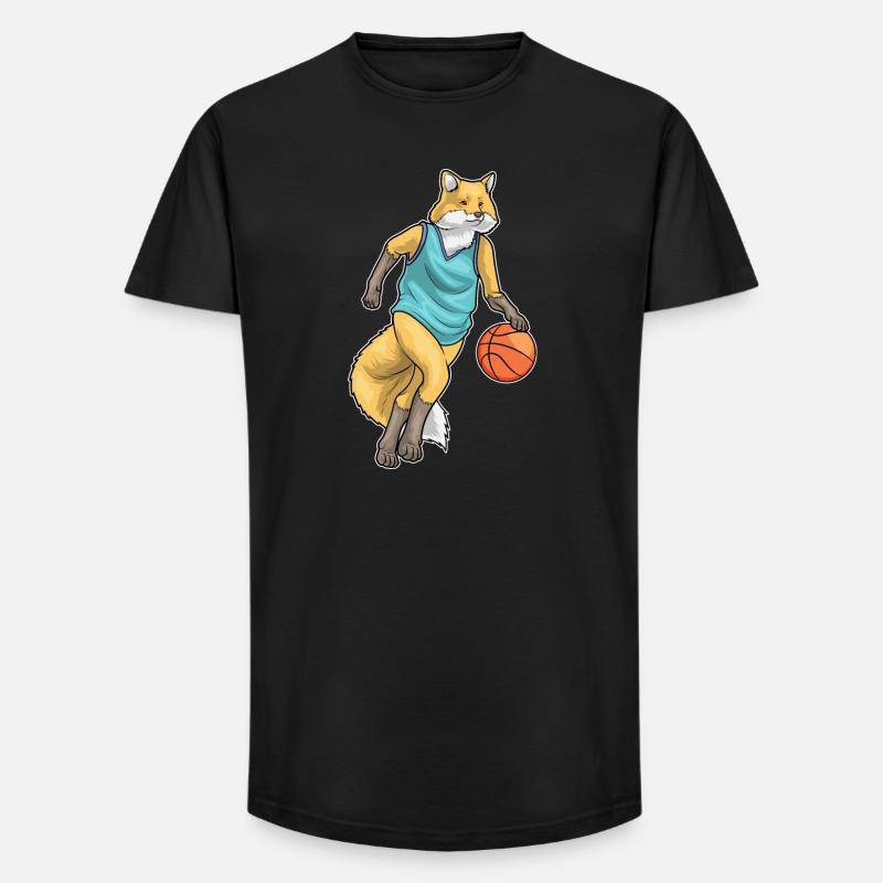 Fox Basketteur Basketteur - T-shirt coupe longue homme - noir