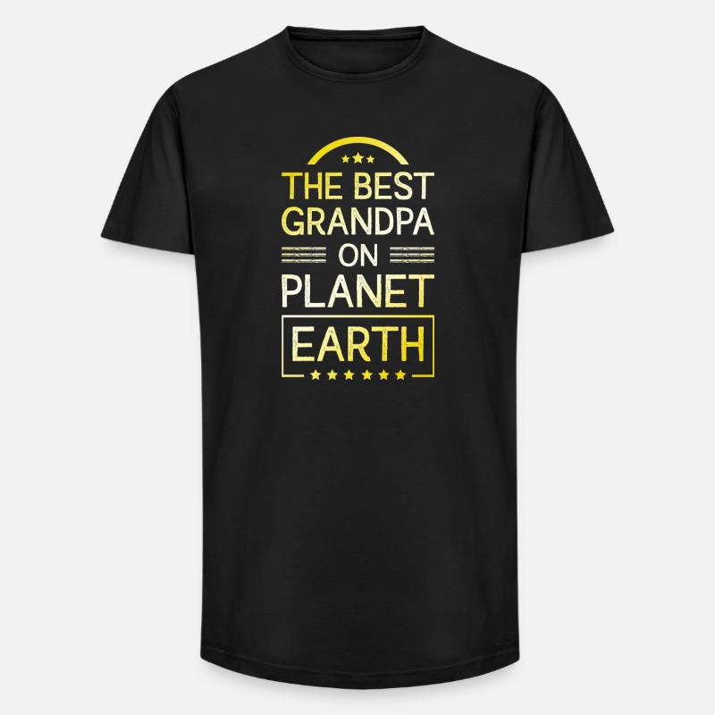 Bester Opa Spruch - Long Fit Männer T-Shirt - Schwarz