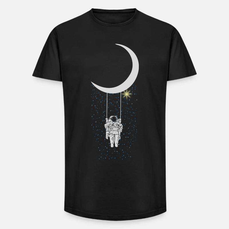 Astronaut - Long Fit Männer T-Shirt - Schwarz