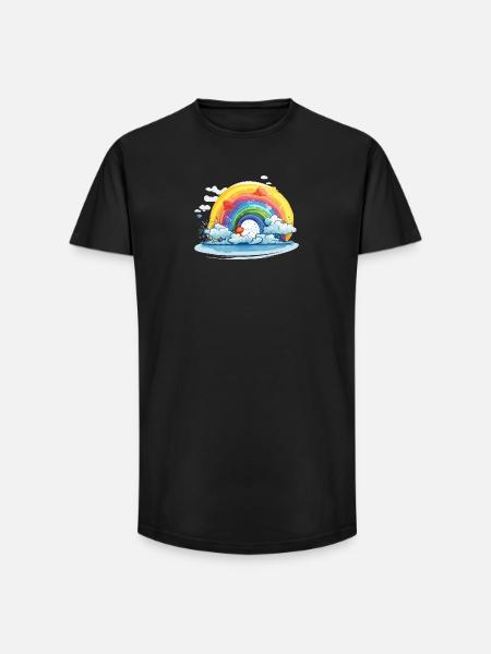 Rainbow Pride - Long Fit Men's T-Shirt - black