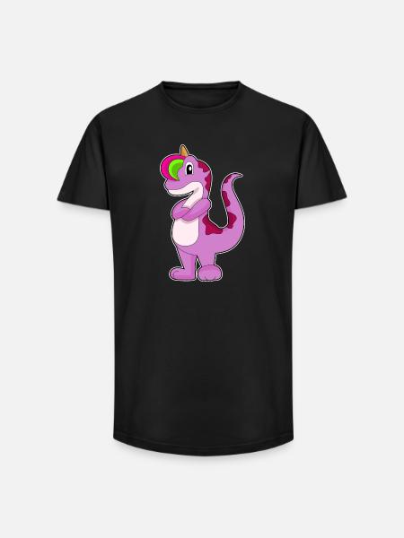 Licorne Gekko - T-shirt coupe longue homme - noir