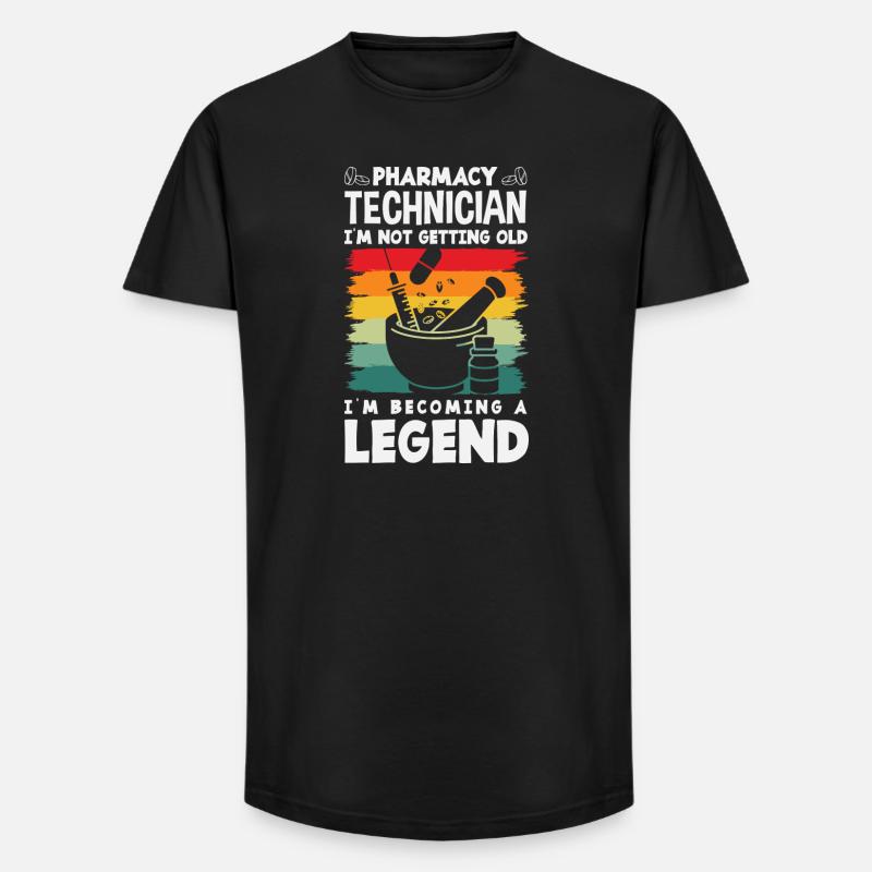 Apotheker Pharmazeutisch-technischer - Long Fit Männer T-Shirt - Schwarz