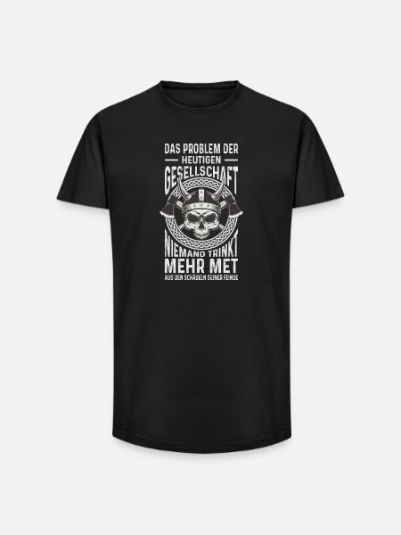 Viking Outfit Valhalla Norse Mythology - Long Fit Men's T-Shirt - black
