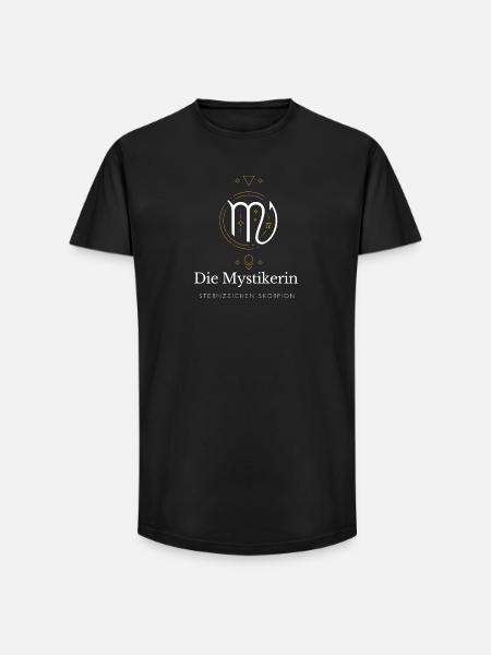 Die Mystikerin Virgo Logo - Long Fit Männer T-Shirt - Schwarz