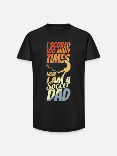 Soccer Dad - Long Fit Men's T-Shirt - black