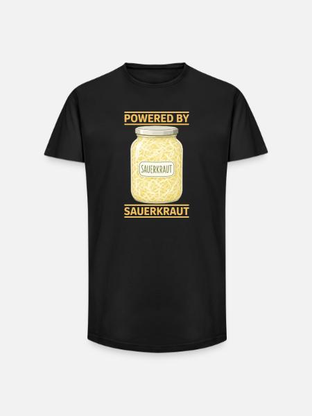 Sauerkraut Gerichte Sauerkohl Geschenke - Long Fit Männer T-Shirt - Schwarz