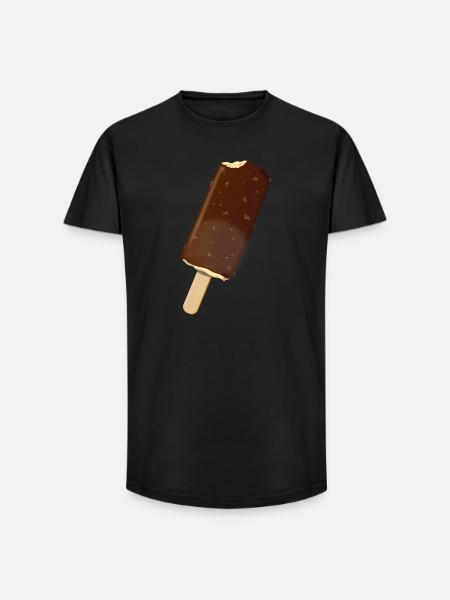 Eis - Long Fit Männer T-Shirt - Schwarz