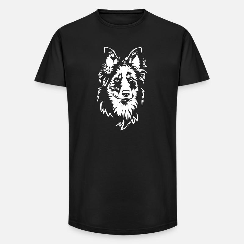 Gelbbacke Kopf "Black Editition" - Long Fit Männer T-Shirt - Schwarz