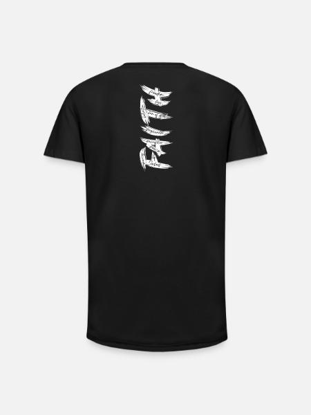 FOI - Paroles Cachées Design Chrétien - T-shirt coupe longue homme - noir