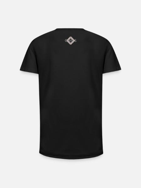 Omnis Diamond Sport Logo - Long Fit Men's T-Shirt - black