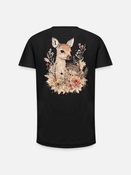 Fawn fawn - Long Fit Men's T-Shirt - black