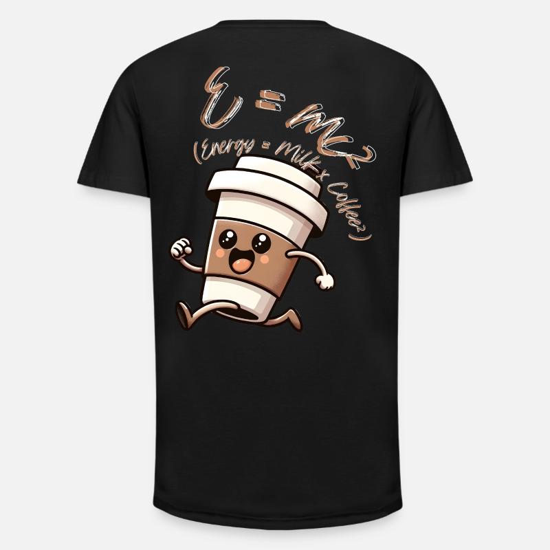 E-mc2 - Long Fit Männer T-Shirt - Schwarz