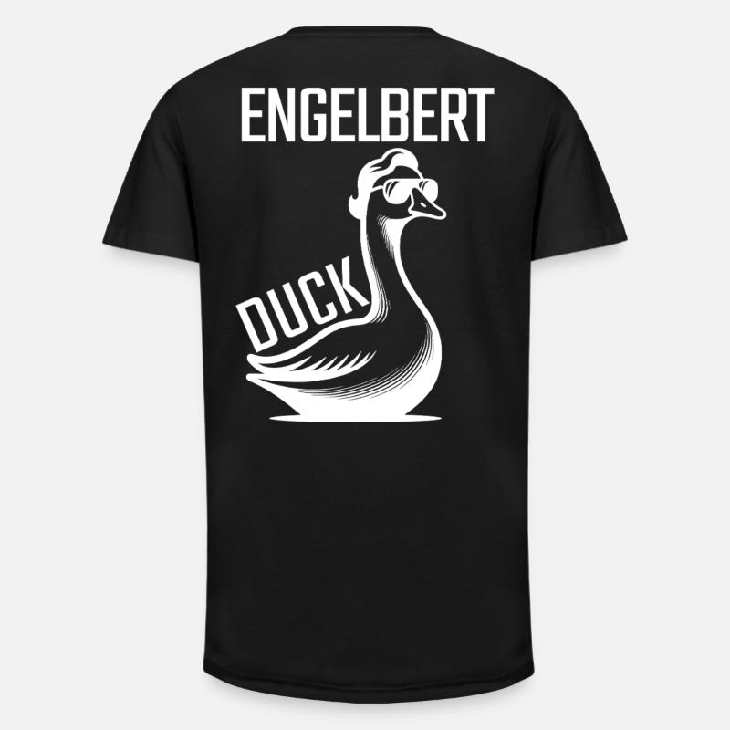 Engelbert Duck  - Long Fit Männer T-Shirt - Schwarz