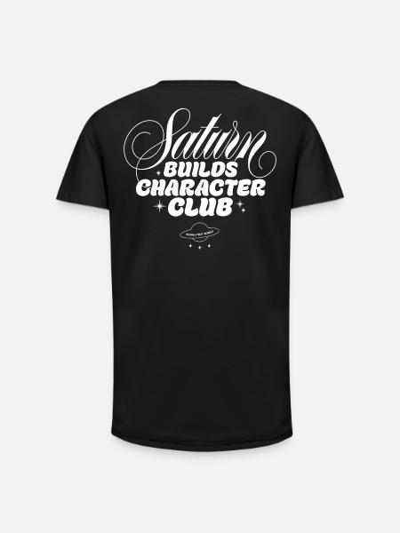 Saturn formt Charakter Club - Long Fit Männer T-Shirt - Schwarz