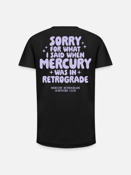 Mercury Retrograde Survivors Club - Long Fit Men's T-Shirt - black