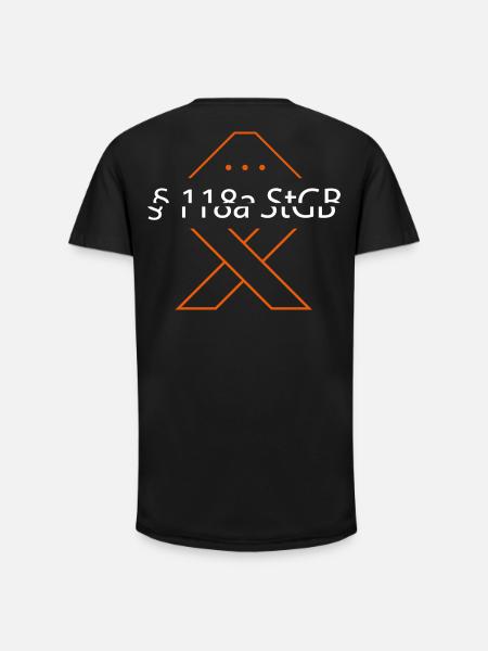 §118a StGB Router Fishers - Long Fit Men's T-Shirt - black