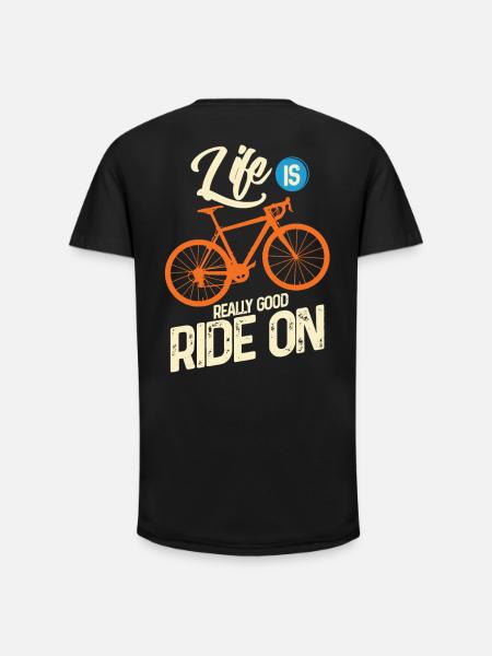 Cycling - Long Fit Men's T-Shirt - black