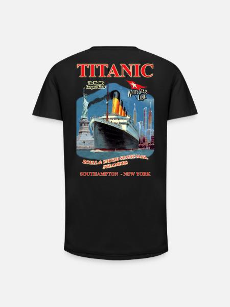 TITANIC SPIRIT skabelse Louis RUNEMBERG © Adagp - Long fit herre T-shirt - sort