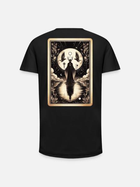 Night Queen Mystic Circle - Long Fit Men's T-Shirt - black