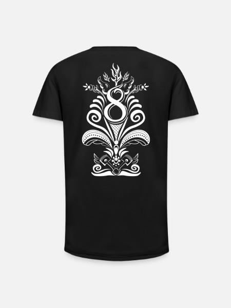 Kurbits V8 No:2 - weiß - Long Fit Männer T-Shirt - Schwarz