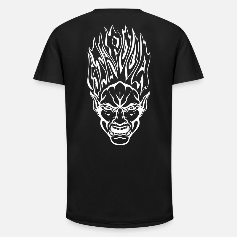 Stapooa démone1 - T-shirt coupe longue homme - noir