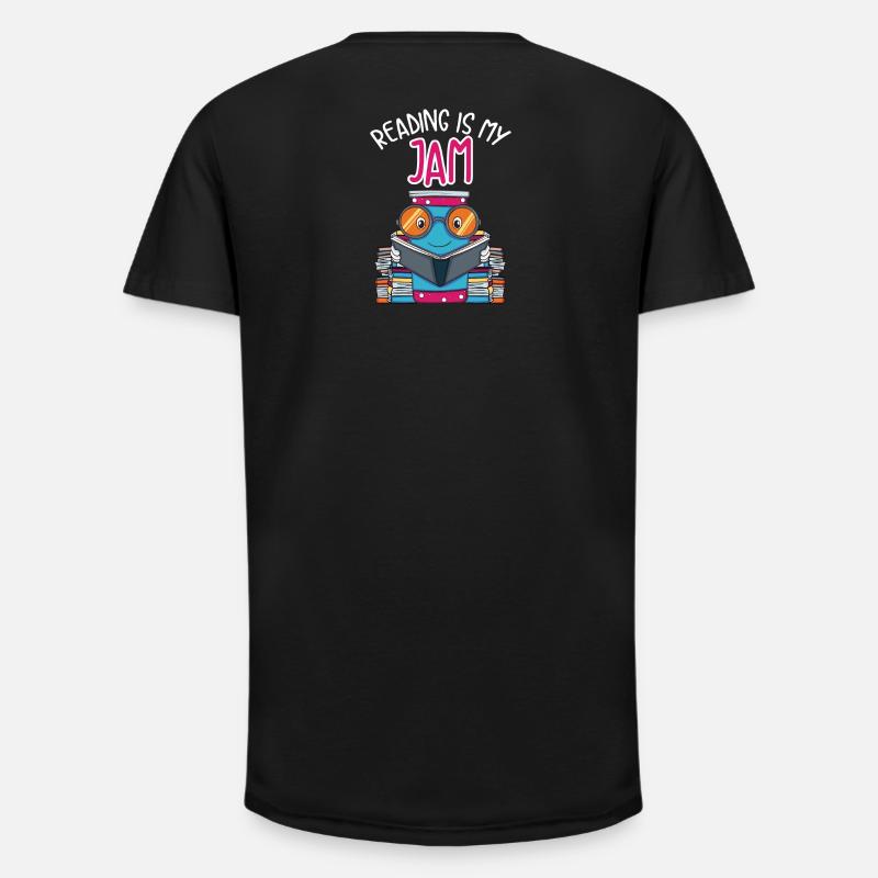 Bücher lesen Geschenk - Long Fit Männer T-Shirt - Schwarz