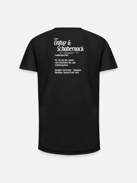 Unfug und Schabernack - Long Fit Männer T-Shirt - Schwarz