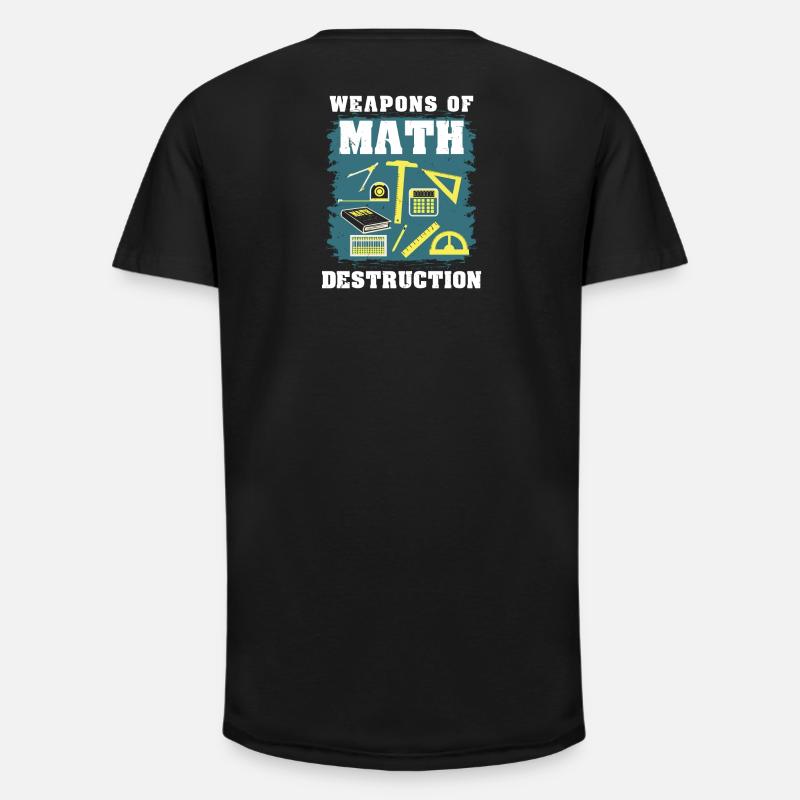 Mathematik Mathe Geschenk - Long Fit Männer T-Shirt - Schwarz