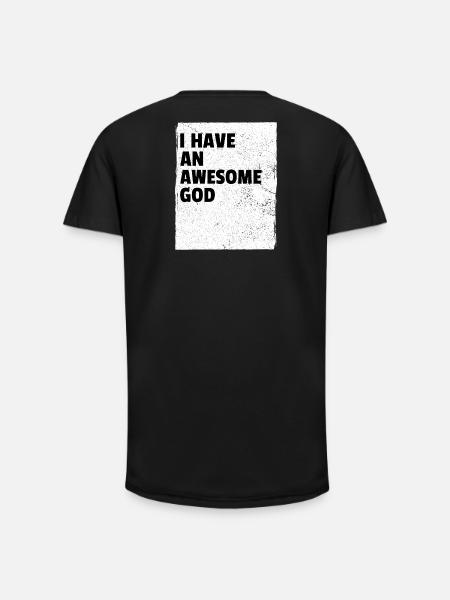 Inspirational Quote Left-Handed - Long Fit Men's T-Shirt - black