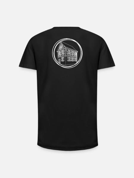 Line House Circle Drawing - Long Fit Men's T-Shirt - black