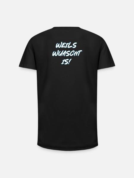 Weils wuascht is! - Long Fit Männer T-Shirt - Schwarz