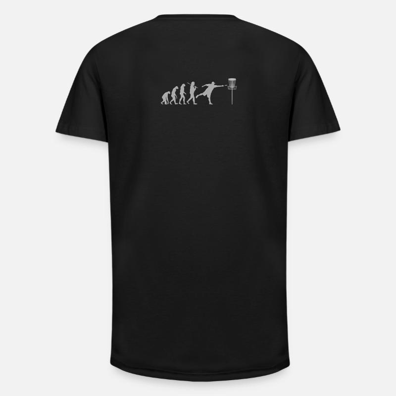 Disc Golf Evolution - Long Fit Men's T-Shirt - black