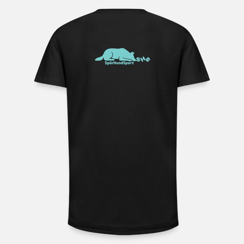 SHS Logo mint - Long Fit Männer T-Shirt - Schwarz