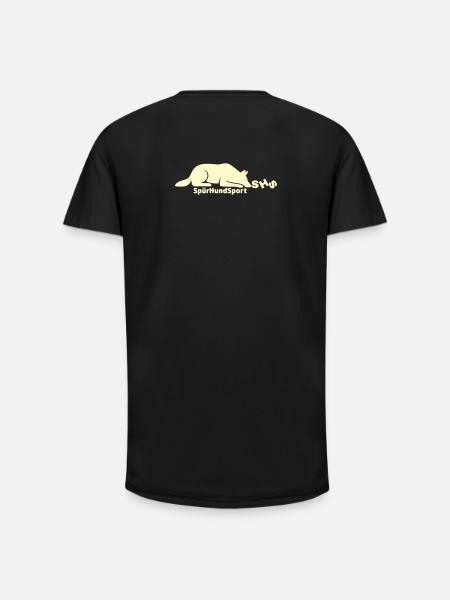 SHS Logo lemon - Long Fit Männer T-Shirt - Schwarz