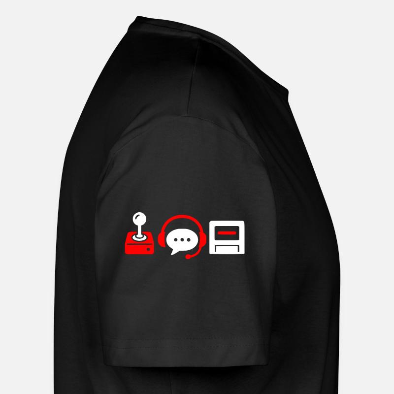 Retro controller, PC and headset Long Fit Men's T-Shirt