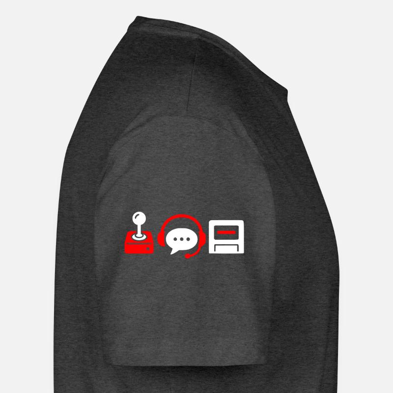 Retro-Controller, PC und Headset  Long Fit Männer T-Shirt