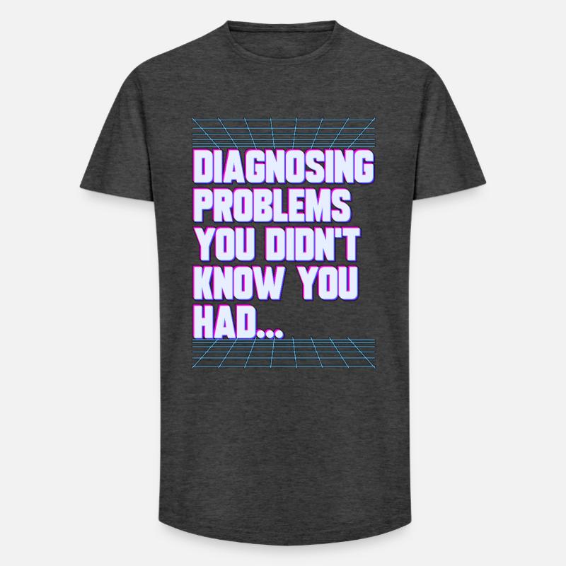 Nurse Practitioner Diagnosing Problems Nursing - Long Fit Men's T-Shirt - charcoal grey