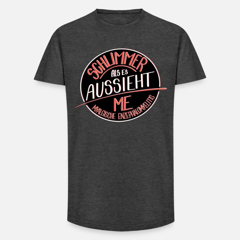 Schlimmer als es aussieht, ME  - Long Fit Männer T-Shirt - Anthrazit