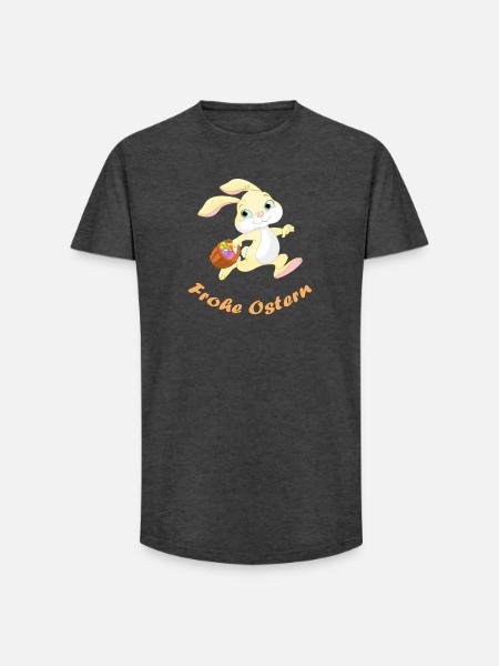Easter - Long Fit Men's T-Shirt - charcoal grey