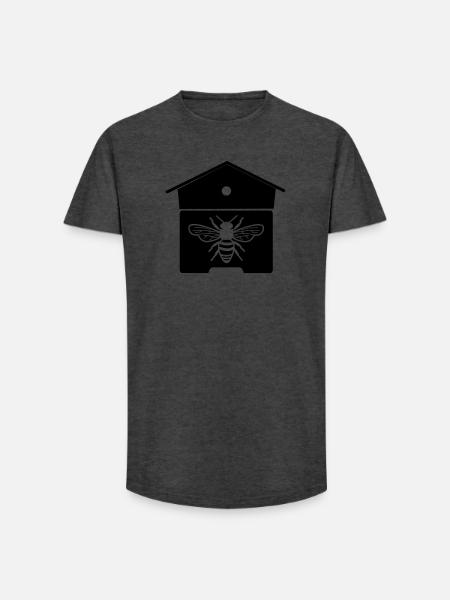 Bienenhaus oder Bienennest - Long Fit Männer T-Shirt - Anthrazit